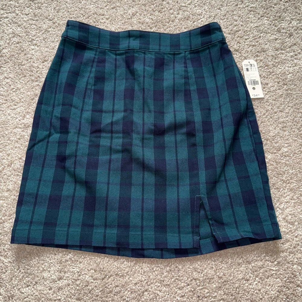 NWT Garage Plaid Skirt!